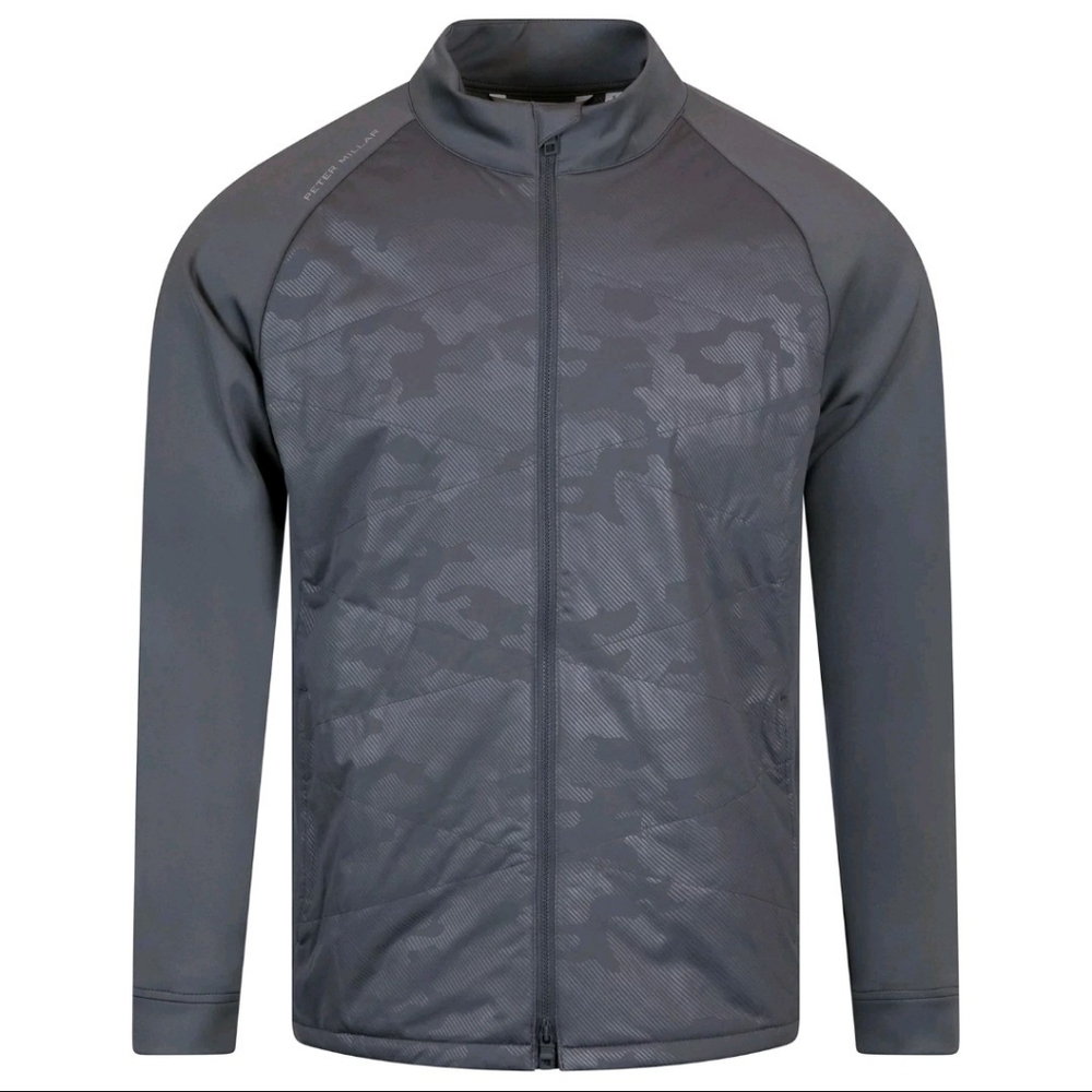 Peter Millar Camo Merge Hybrid Jacket ~ Iron Grey MS25EZ10A | Men's: XL ☆NWT